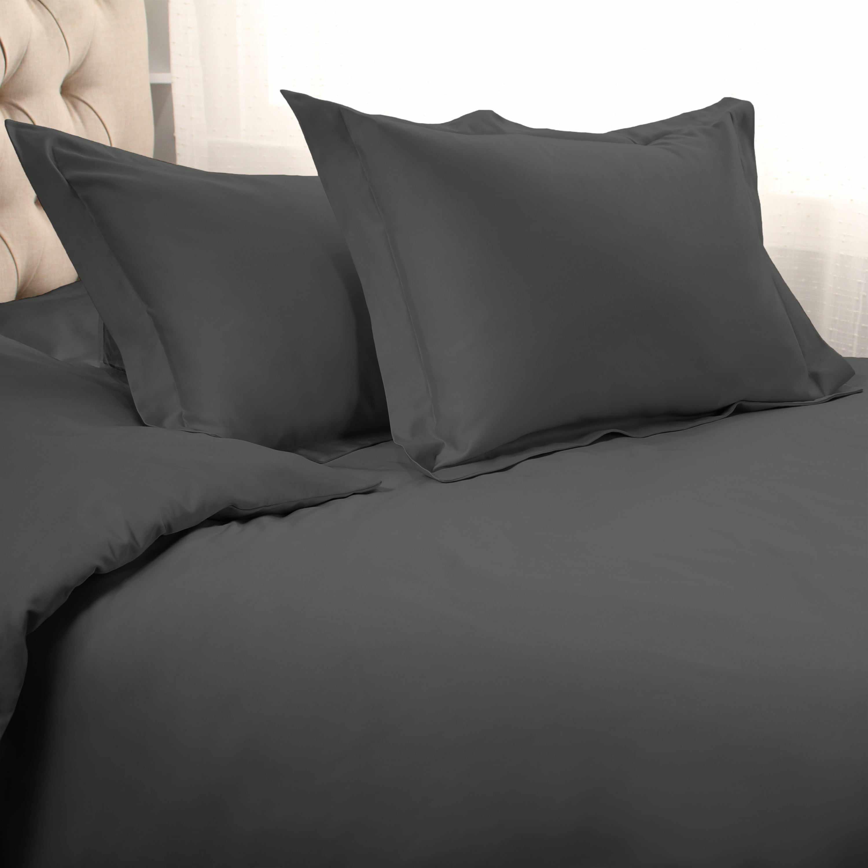 1000 Thread Count Egyptian Cotton Solid Duvet Cover Set - Omnigoodsstore