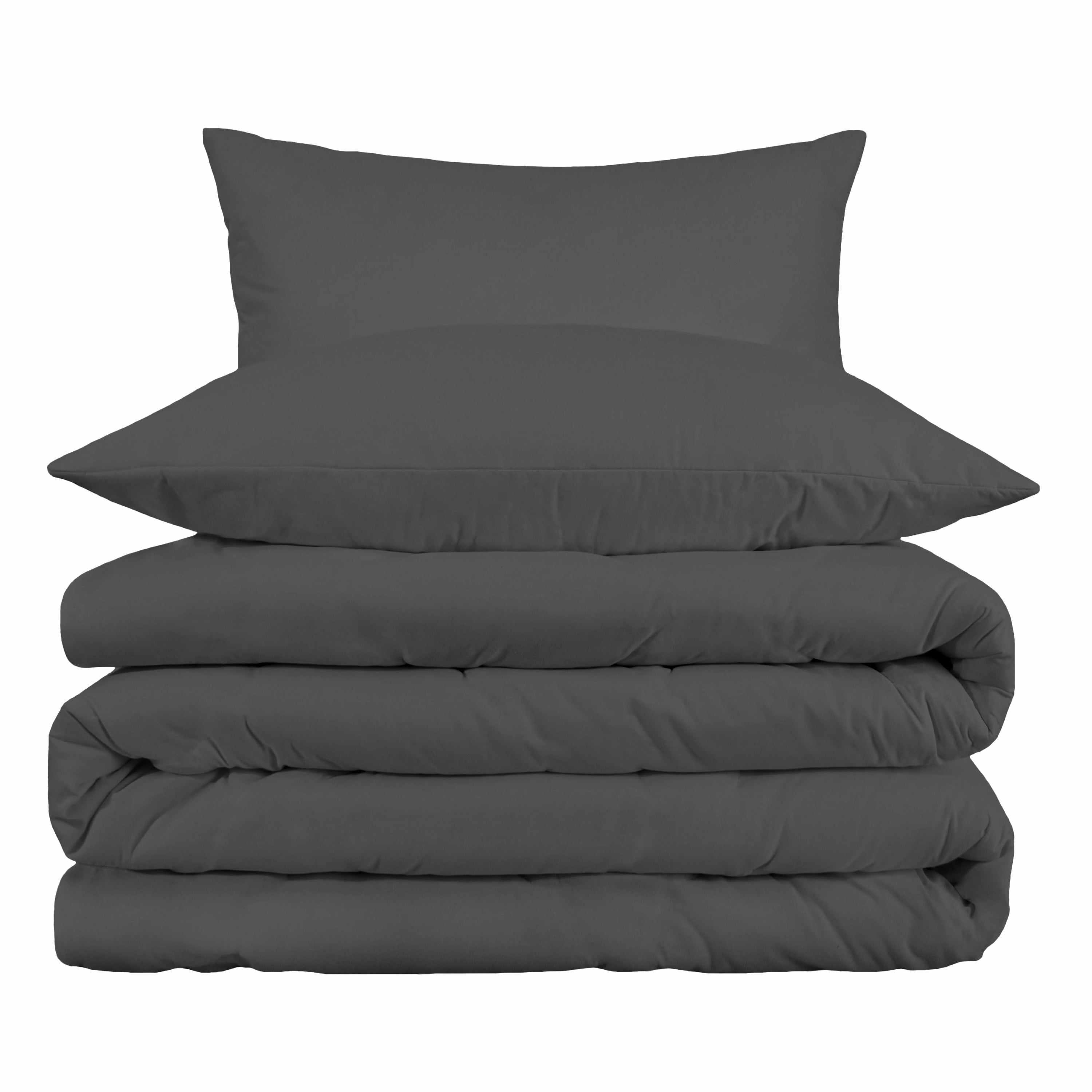 1000 Thread Count Egyptian Cotton Solid Duvet Cover Set - Omnigoodsstore