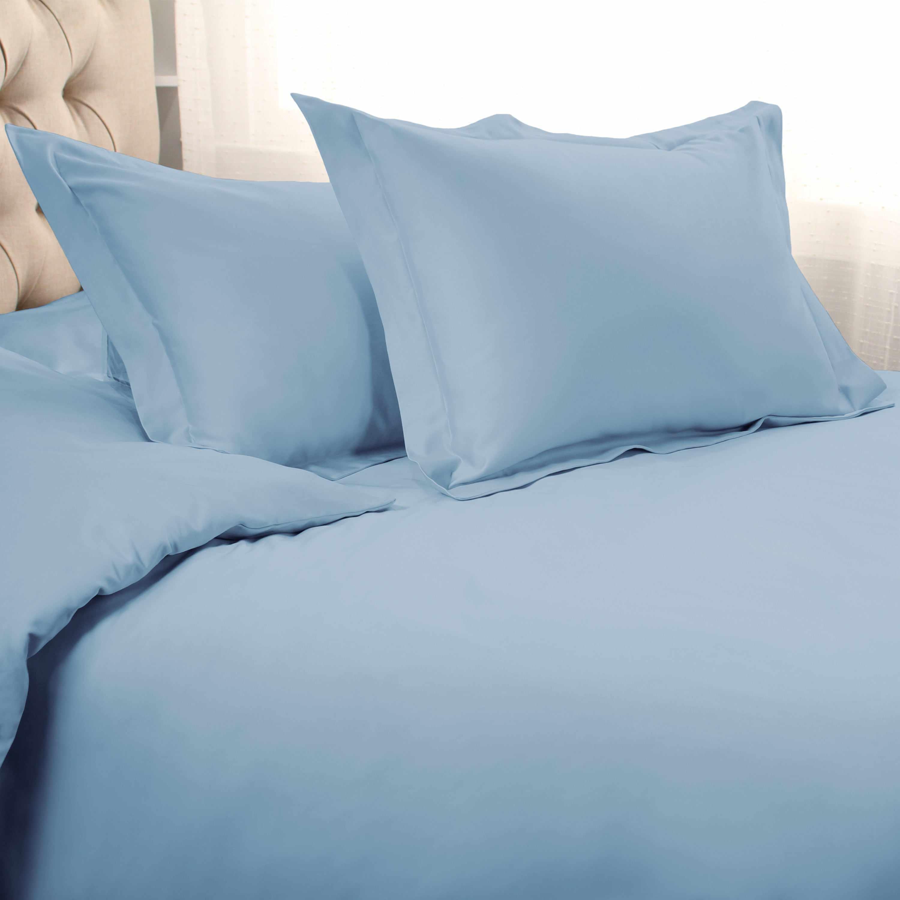 1000 Thread Count Egyptian Cotton Solid Duvet Cover Set - Omnigoodsstore