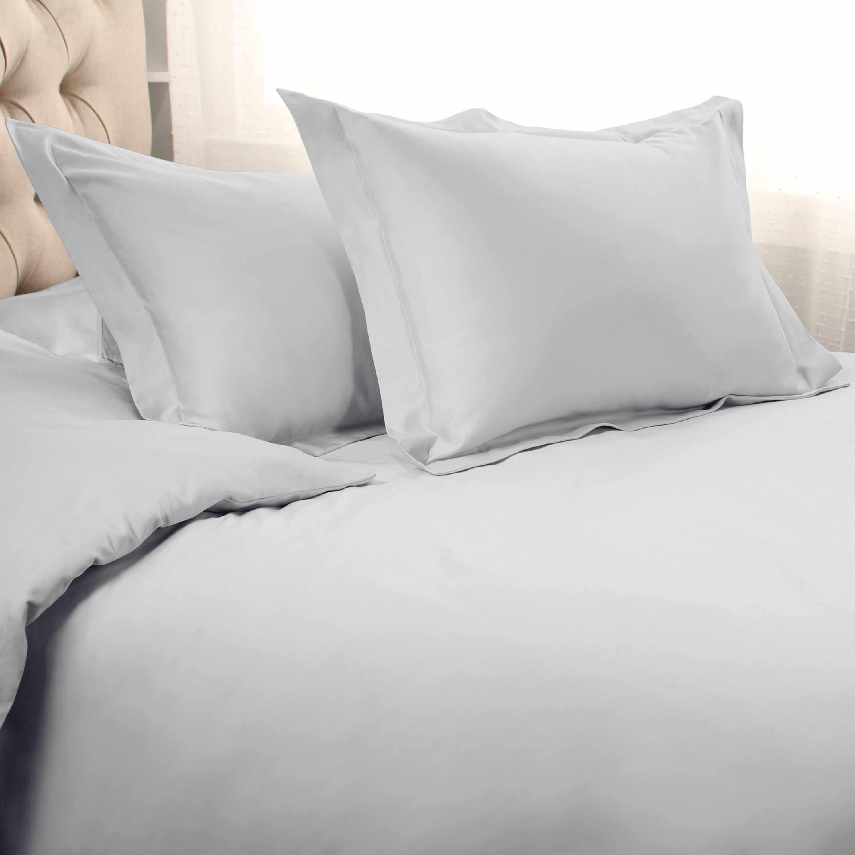 1000 Thread Count Egyptian Cotton Solid Duvet Cover Set - Omnigoodsstore