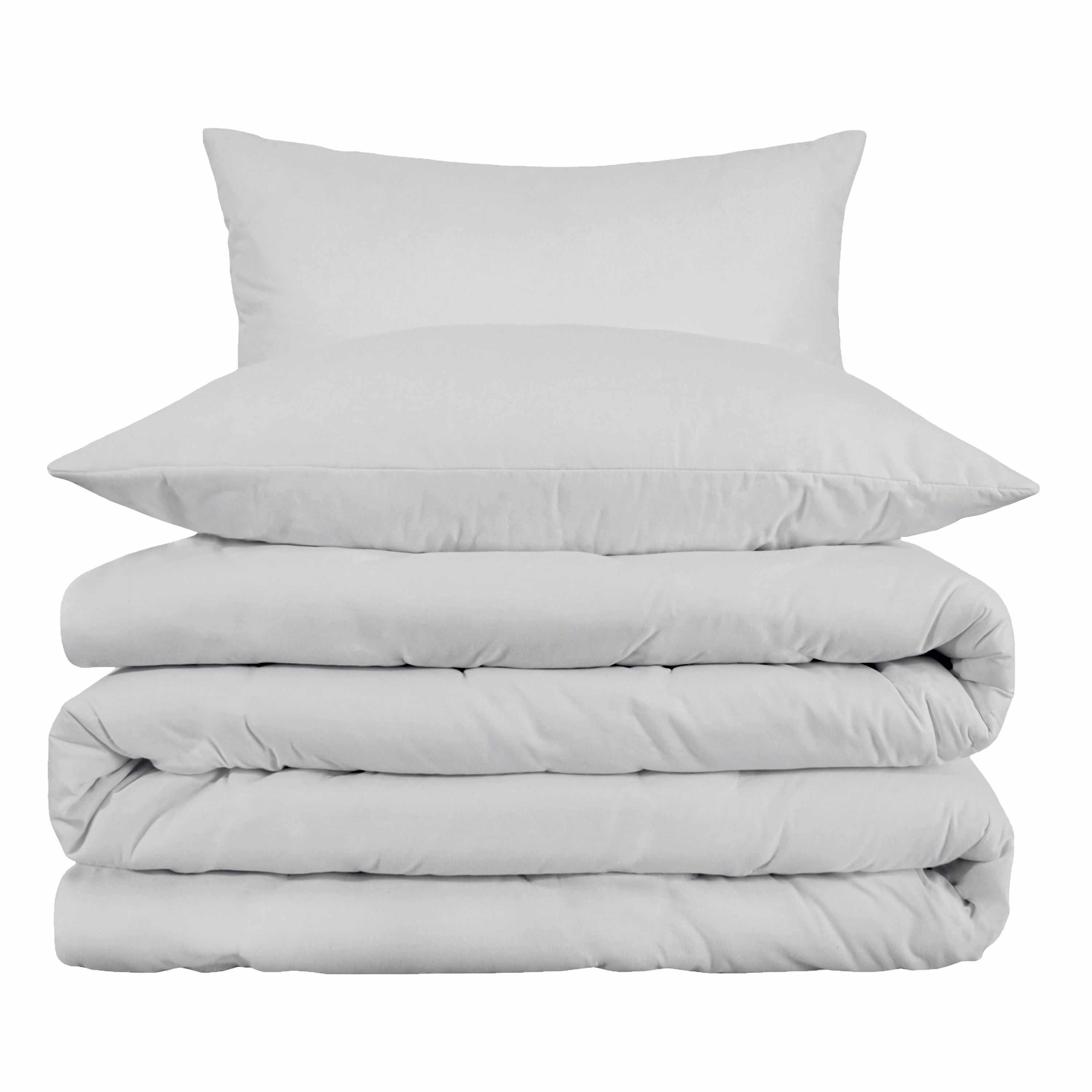 1000 Thread Count Egyptian Cotton Solid Duvet Cover Set - Omnigoodsstore