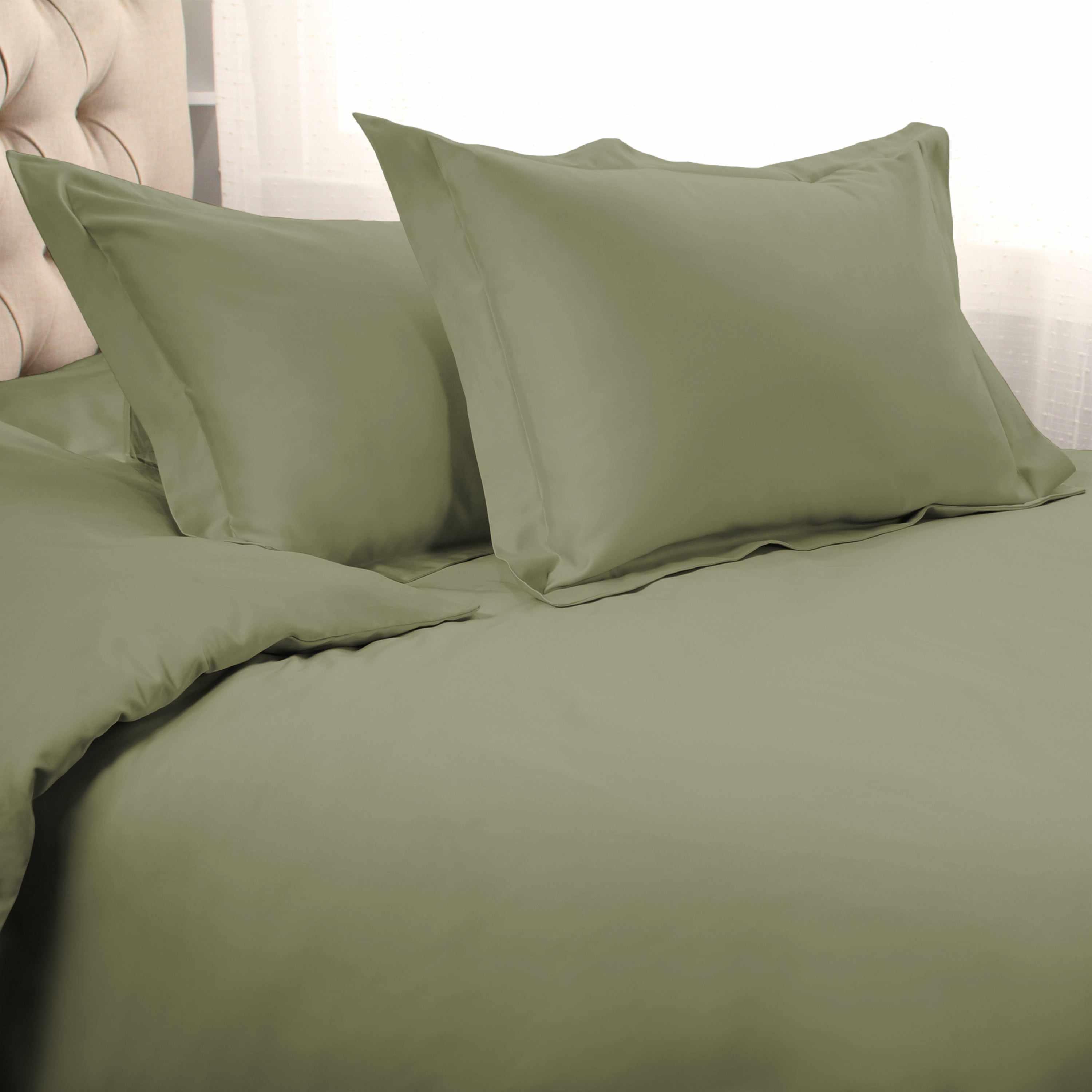 1000 Thread Count Egyptian Cotton Solid Duvet Cover Set - Omnigoodsstore