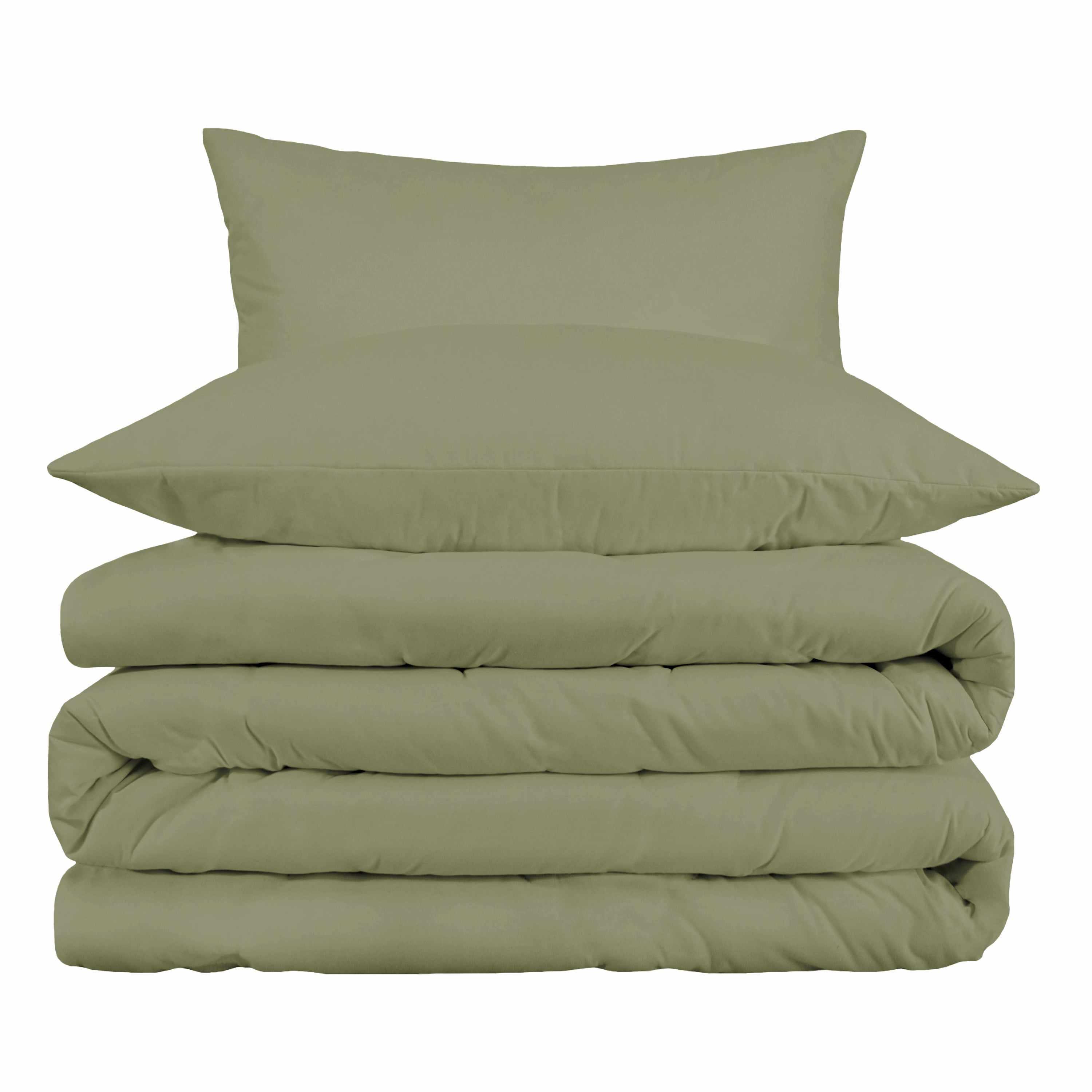 1000 Thread Count Egyptian Cotton Solid Duvet Cover Set - Omnigoodsstore