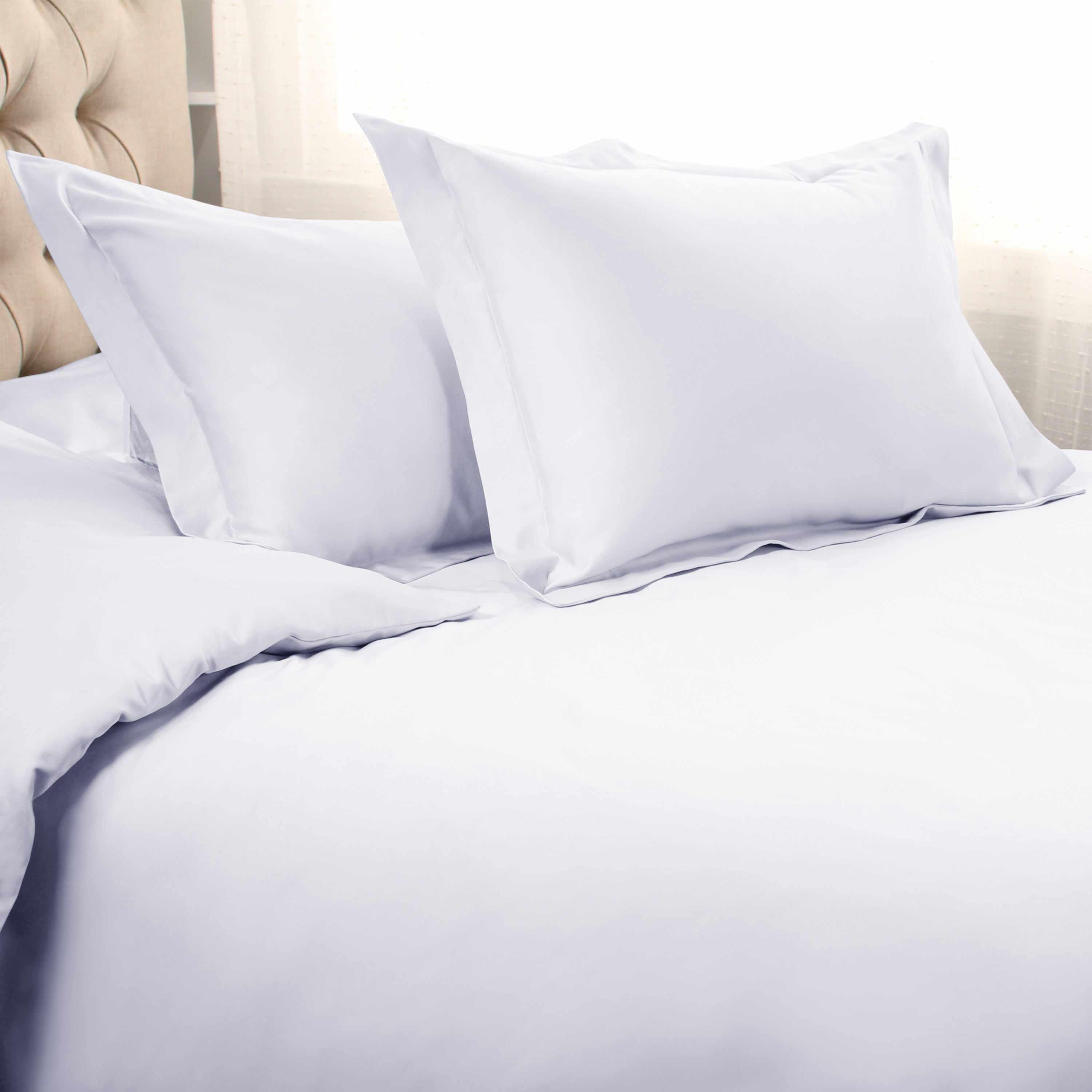 1000 Thread Count Egyptian Cotton Solid Duvet Cover Set - Omnigoodsstore