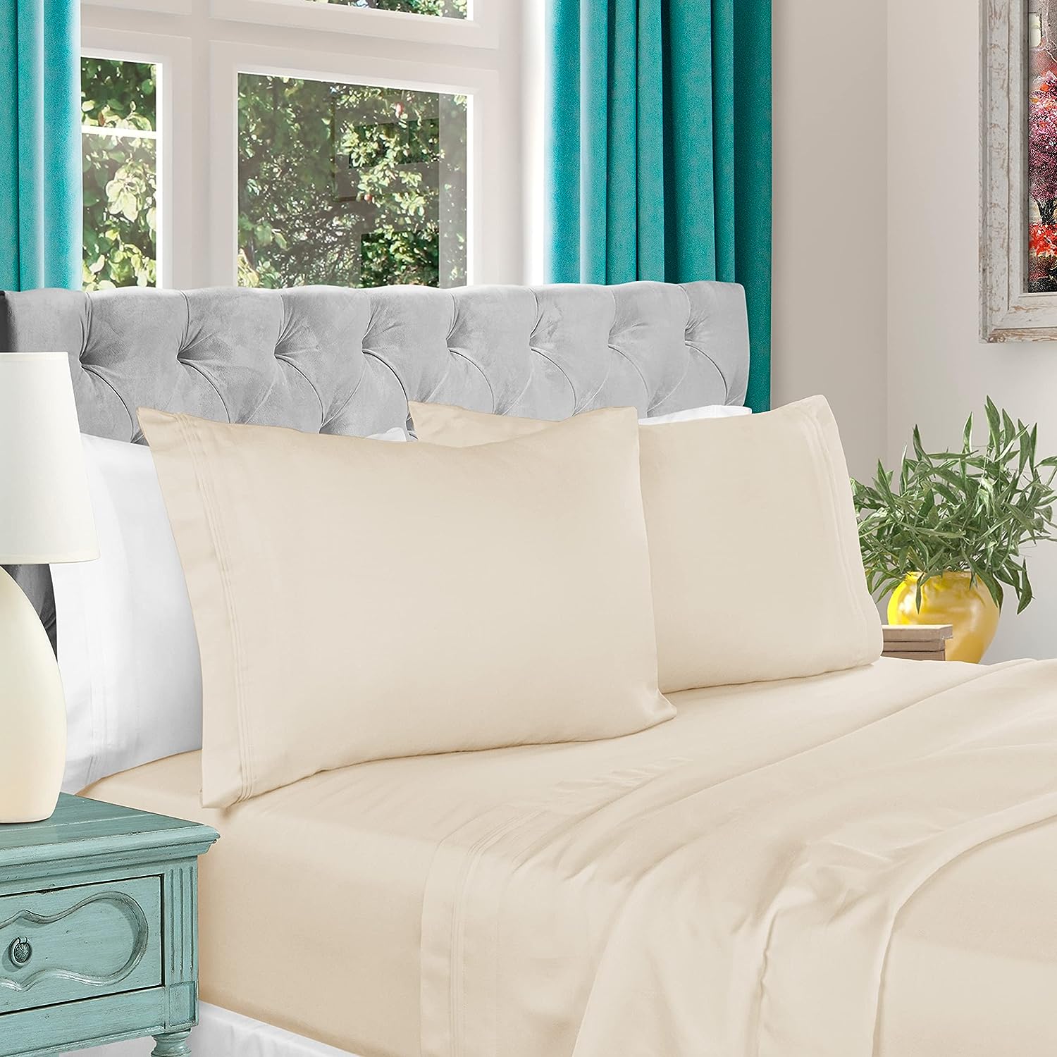 1000 Thread Count Egyptian Cotton Extra Deep Pocket Bed Sheet Set - Omnigoodsstore