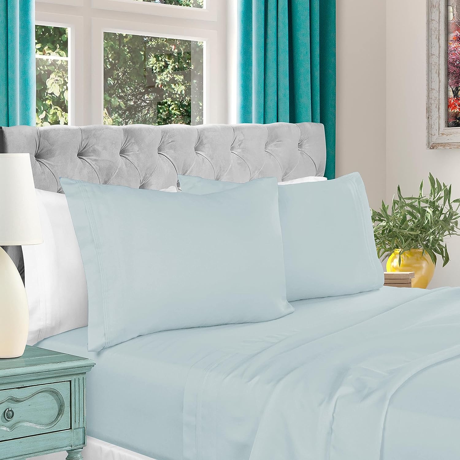 1000 Thread Count Egyptian Cotton Extra Deep Pocket Bed Sheet Set - Omnigoodsstore