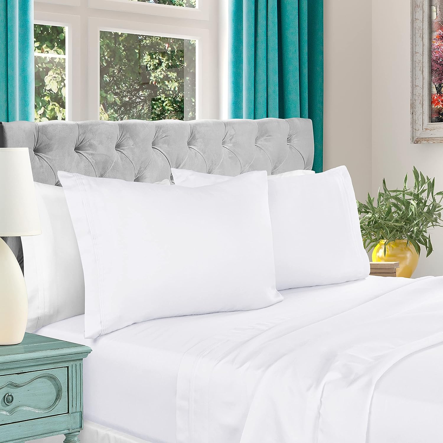 1000 Thread Count Egyptian Cotton Extra Deep Pocket Bed Sheet Set - Omnigoodsstore