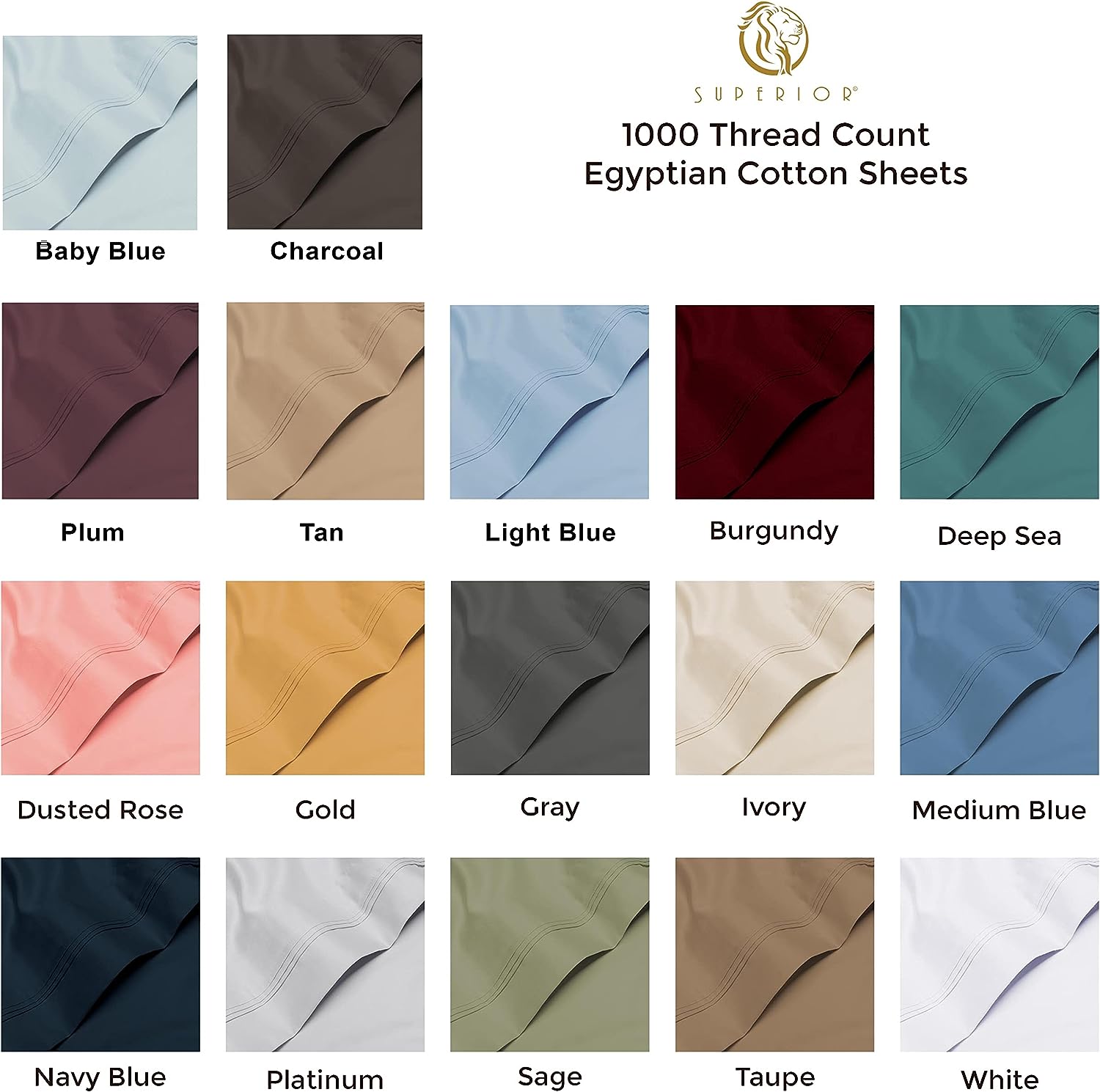 1000 Thread Count Egyptian Cotton Extra Deep Pocket Bed Sheet Set - Omnigoodsstore