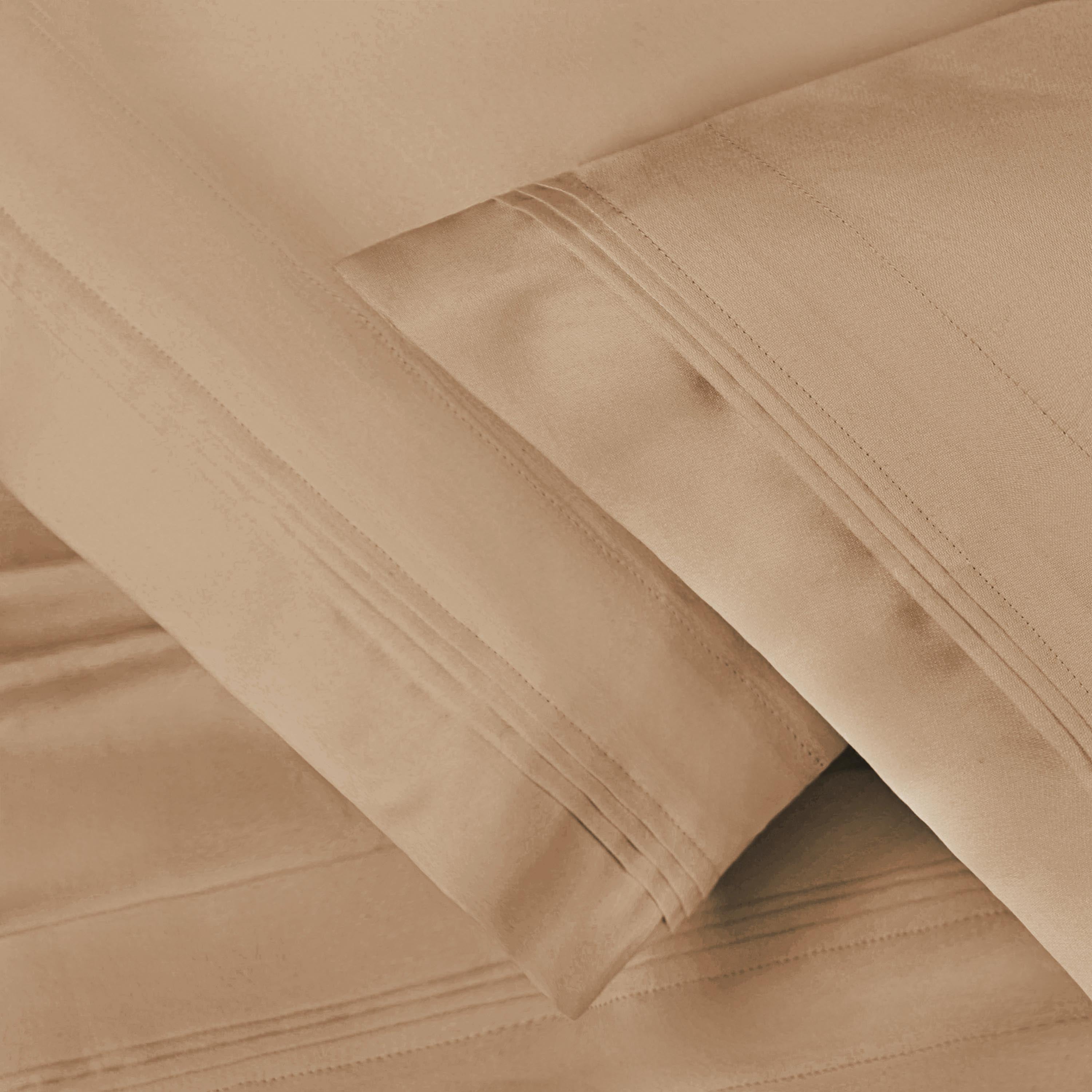 1000 Thread Count Egyptian Cotton Solid Pillowcase Set - Omnigoodsstore