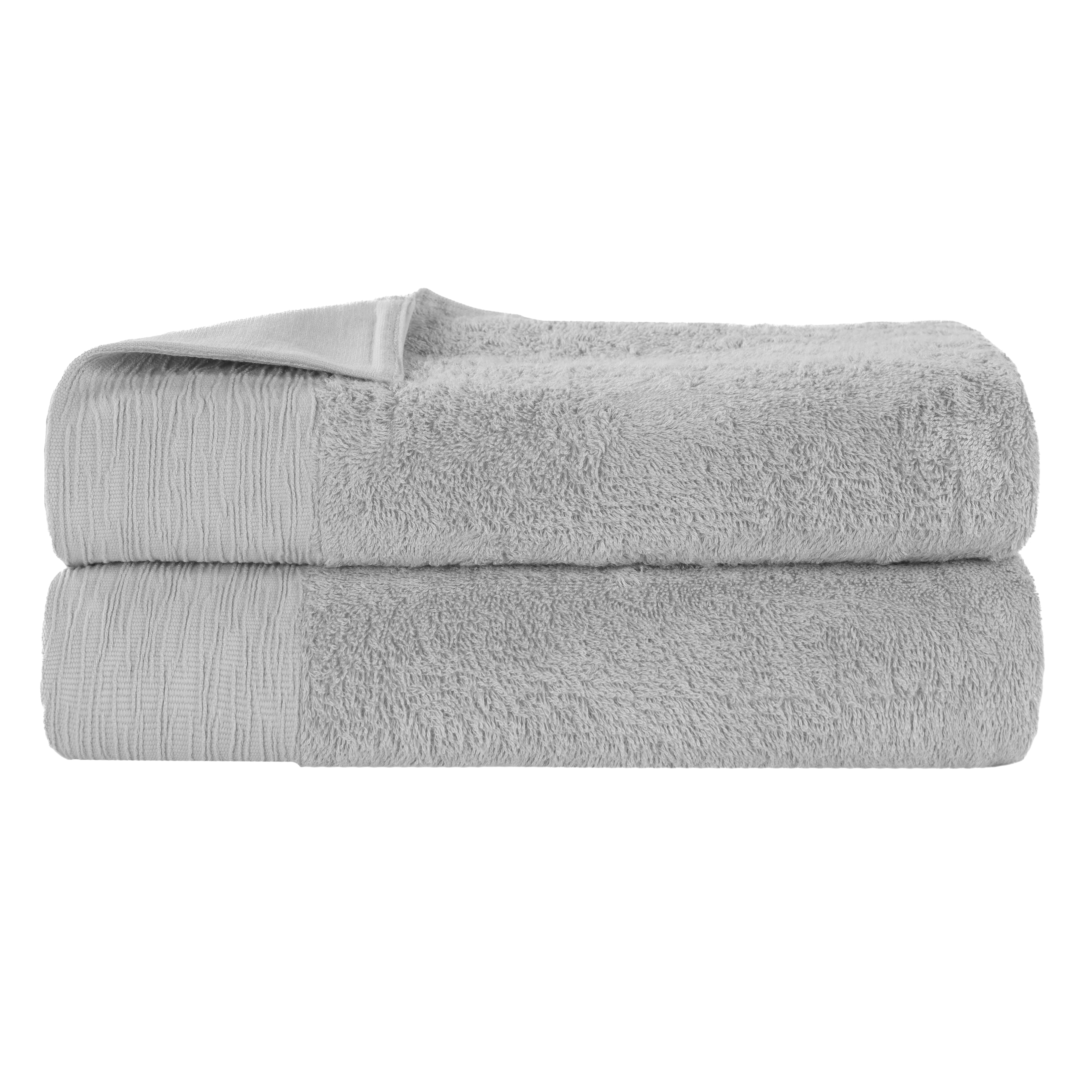 Rayon from Bamboo Eco-Friendly Fluffy Soft Solid Bath Sheet Set of 2 - Omnigoodsstore