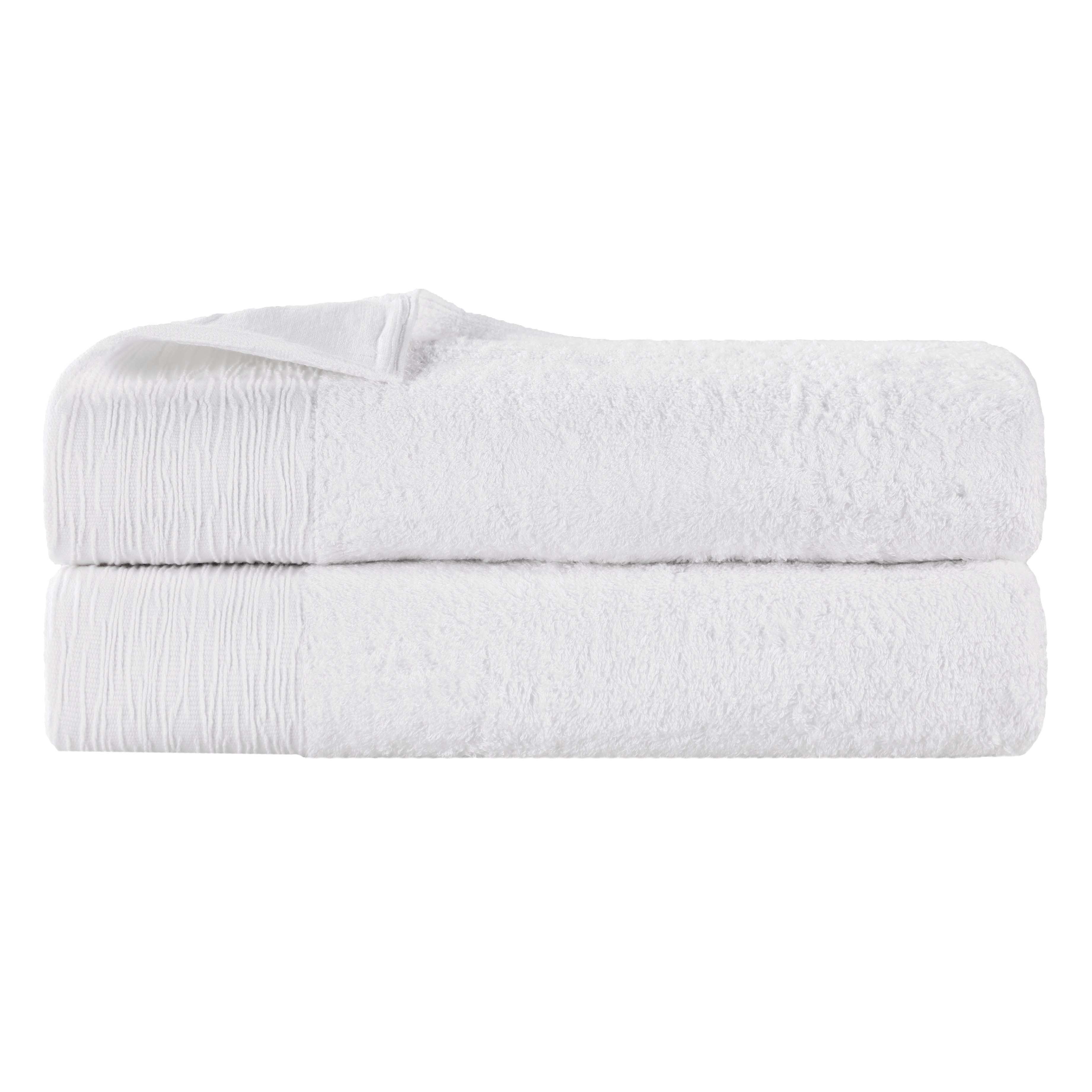 Rayon from Bamboo Eco-Friendly Fluffy Soft Solid Bath Sheet Set of 2 - Omnigoodsstore