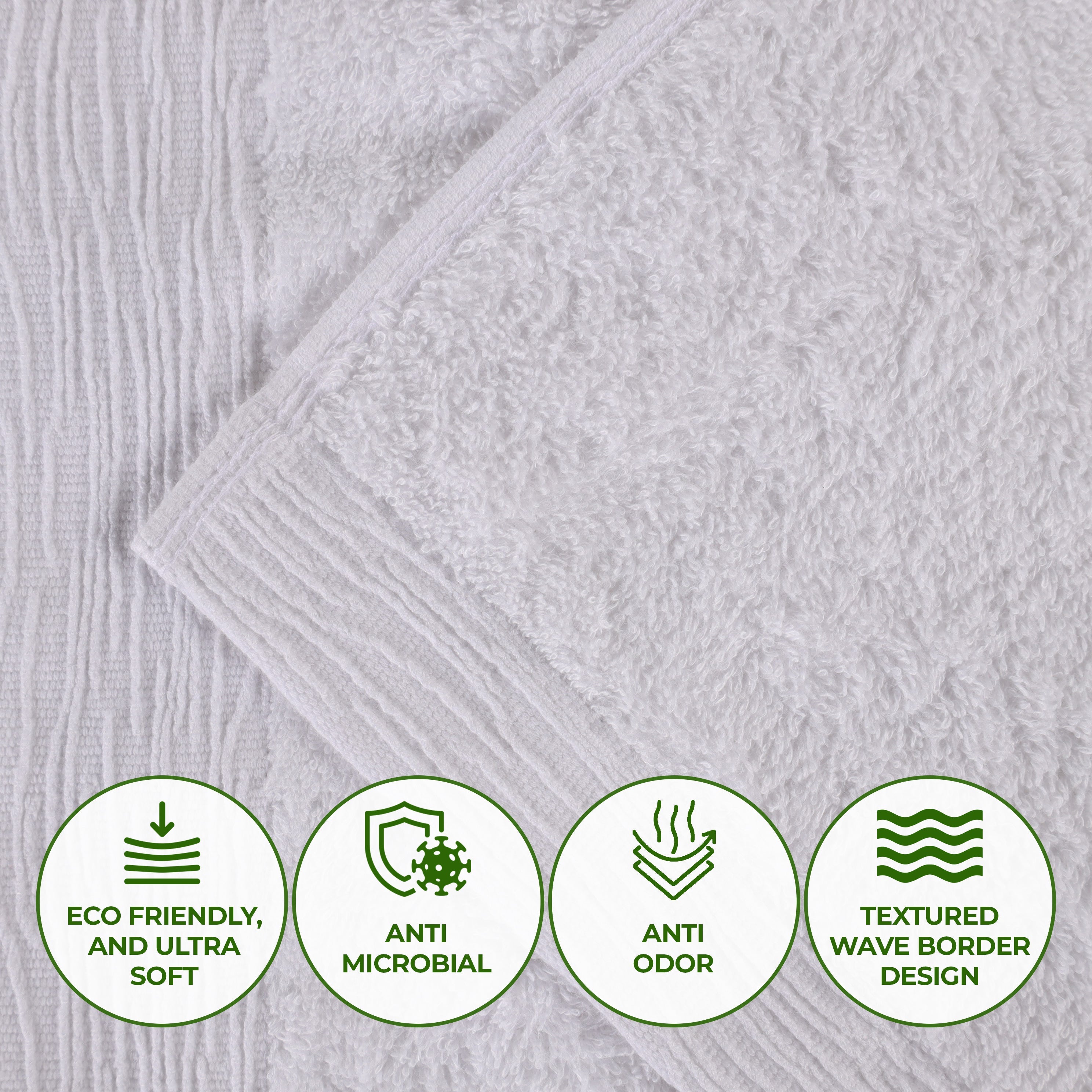 Rayon from Bamboo Eco-Friendly Fluffy Soft Solid Bath Sheet Set of 2 - Omnigoodsstore