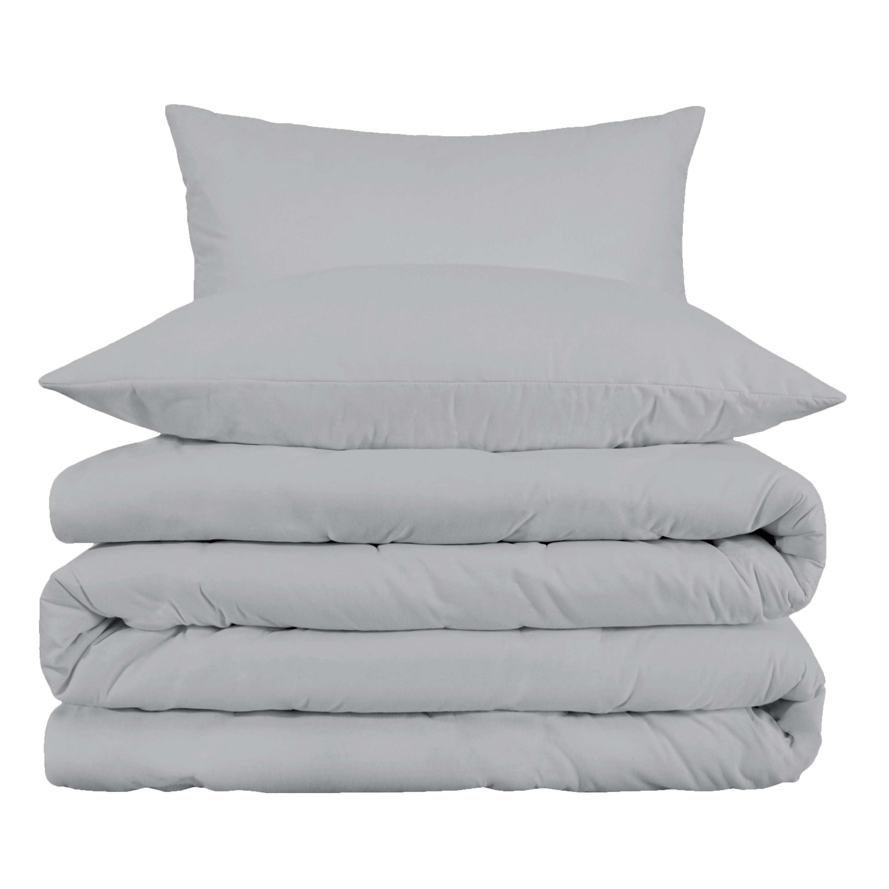 1000 Thread Count Cotton Rich Solid Duvet Cover Set - Omnigoodsstore