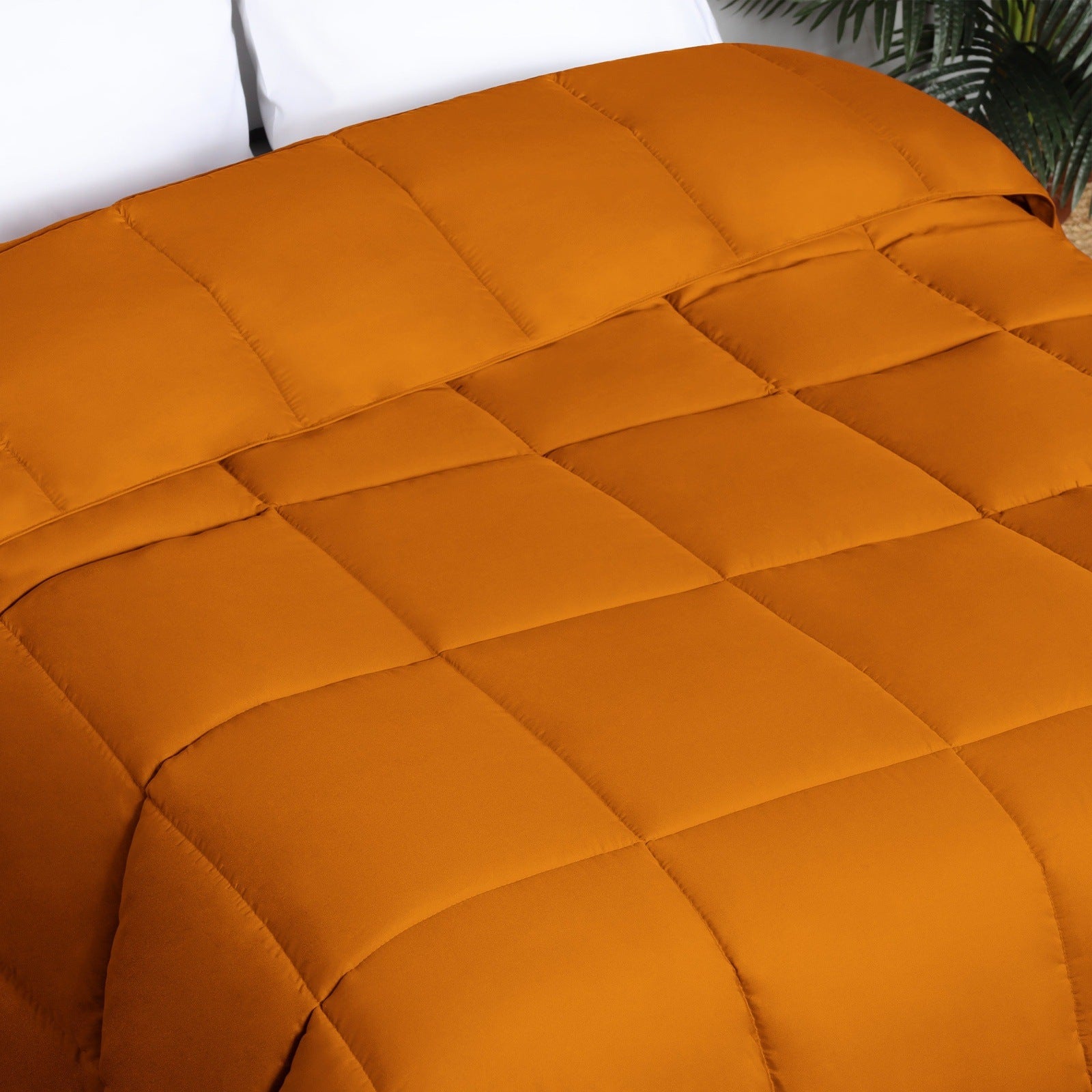 Brushed Microfiber Down Alternative Medium Weight Solid Comforter - Omnigoodsstore