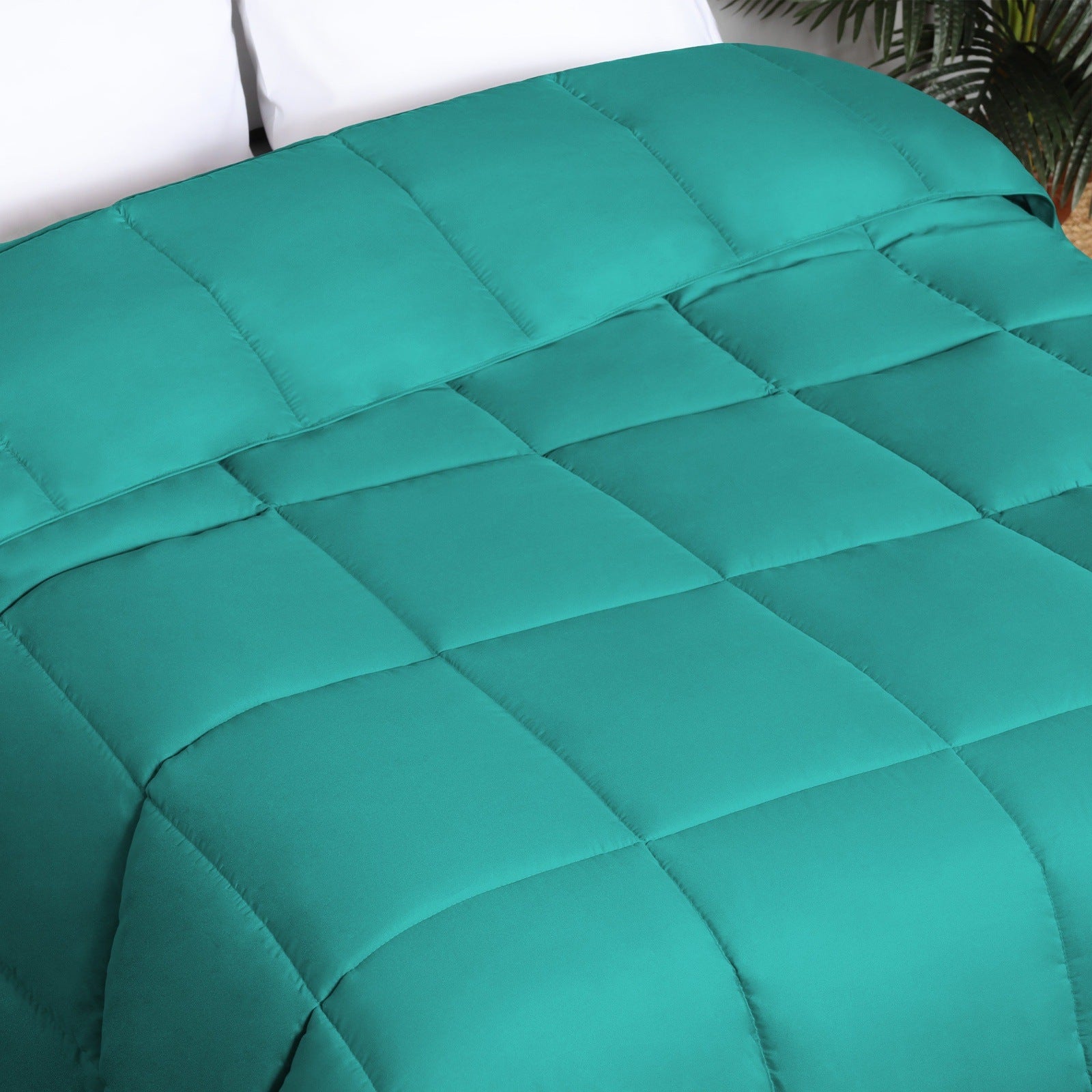 Brushed Microfiber Down Alternative Medium Weight Solid Comforter - Omnigoodsstore