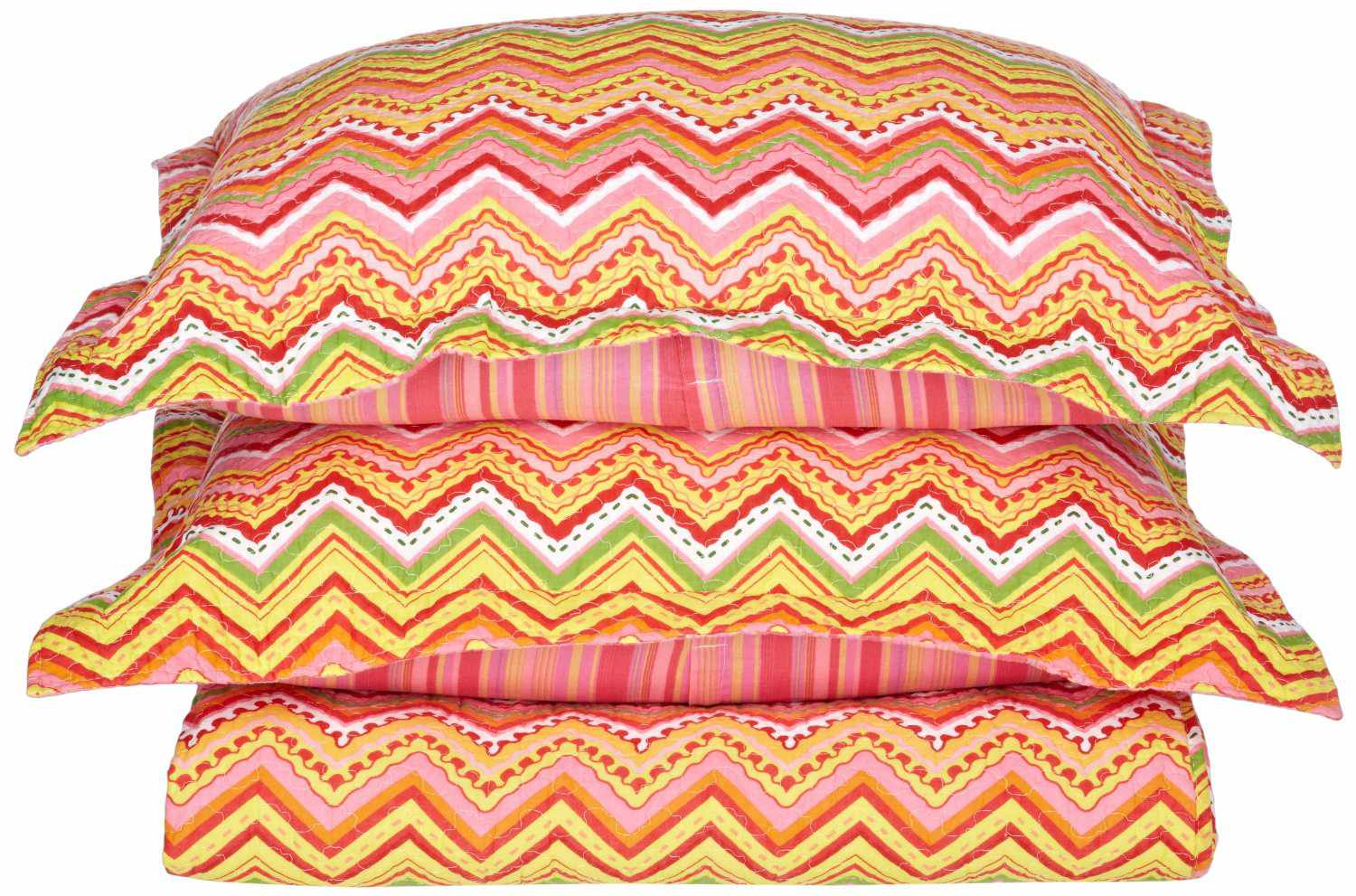 Cotton Zig-Zag Quilt Set - Omnigoodsstore